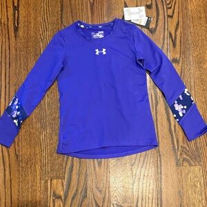 Under Armour Kids Purple Long Sleeve Tee